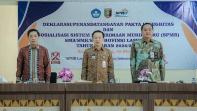 Pemprov Lampung Deklarasikan SPMB 2026/2027 Bersih dan Transparan