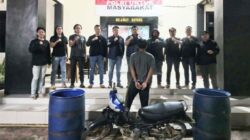 Polsek Pulau Panggung Amankan Pelaku Pencurian Drum Penyaring Sampah di Bendungan Batu Tegi