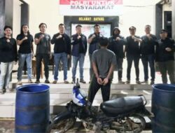 Polsek Pulau Panggung Amankan Pelaku Pencurian Drum Penyaring Sampah di Bendungan Batu Tegi