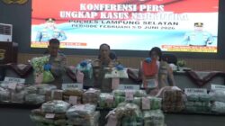 Polda Lampung Ungkap 17 Kasus Narkotika, Sita 179,5 Kg Sabu dan Selamatkan 948 Ribu Jiwa