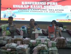 Polda Lampung Ungkap 17 Kasus Narkotika, Sita 179,5 Kg Sabu dan Selamatkan 948 Ribu Jiwa