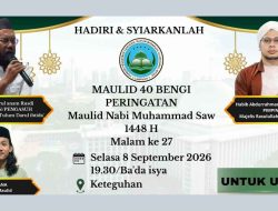 Habib Abdurrahman Alaydrus Akan Hadir Pada Semarak Maulid 40 Bengi Di Keteguhan