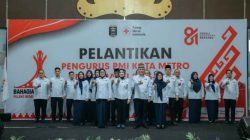 Ketua PMI Lampung Lantik Pengurus PMI Kota Metro Yang Baru