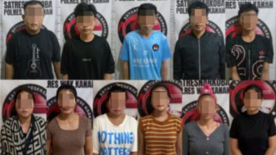 Polres Way Kanan Gerebek Cafe Remang-Remang, 11 Orang Diamankan